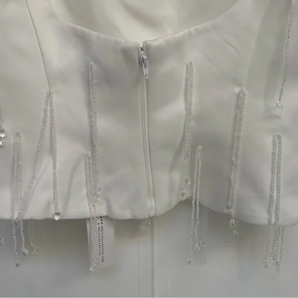 Anthropologie Delfi Collective Bijou & Joya Crop Top Mini Skirt Set NWT - Picture 8 of 16